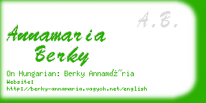 annamaria berky business card